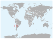 Distribución geográfica de la chinchilla de cola larga