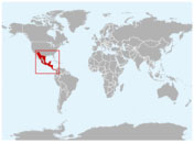 Distribución geográfica del coatí