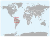 Distribución geográfica del delfín rosado