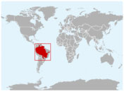 Distribución geográfica de la nutria gigante